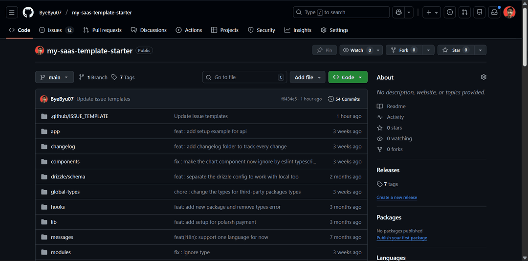 SAAS Template Starter Kit